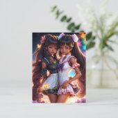 Carte Postale Black Anime Girls Animecore Art (Debout devant)