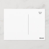 Carte Postale Black avec Orange White Stripes Team Jersey (Dos)