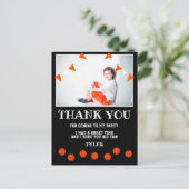 Carte Postale Black Basketball Anniversaire Photo Merci (Debout devant)