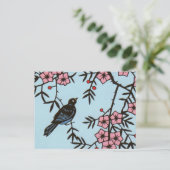 Carte Postale Black Bird Cherry (Debout devant)