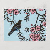 Carte Postale Black Bird Cherry (Devant)