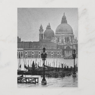 Carte Postale Black Blanc Grand Canal Venise Italie Voyage