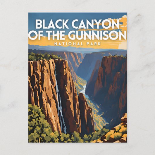 Carte Postale Black Canyon of the Gunnison Travel (Devant)