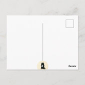 Carte Postale Black Cat Home Sweet Home Secourt Shelter Cute (Dos)