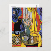 Carte Postale Black Cat Still Life (Devant / Derrière)