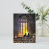 Carte postale Black Cats Magique Halloween (Debout devant)