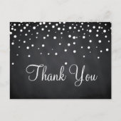 Carte Postale Black Chalkboard tendance Parties scintillant or M (Devant)