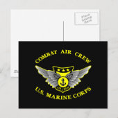 Carte Postale Black Combat Air Crew (Devant / Derrière)