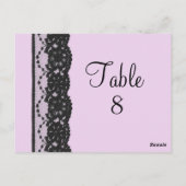 Carte postale Black French Lace Table Numérique (Dos)