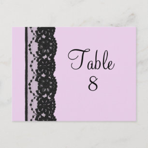 Carte postale Black French Lace Table Numérique