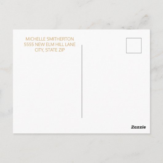 Carte Postale Black Gold String Lights Surprise 75e anniversaire (Dos)