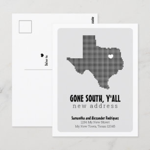 Carte Postale Black Gone South, Y'all Moving