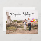 Carte postale Black Happest Holidays (Devant / Derrière)