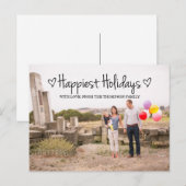 Carte postale Black Happest Holidays (Devant / Derrière)