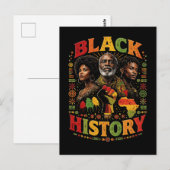Carte Postale Black History (Devant / Derrière)