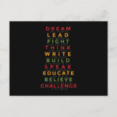 Carte Postale Black history month (Devant)