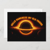 Carte Postale Black Hole Interstellar Conversation (Devant / Derrière)