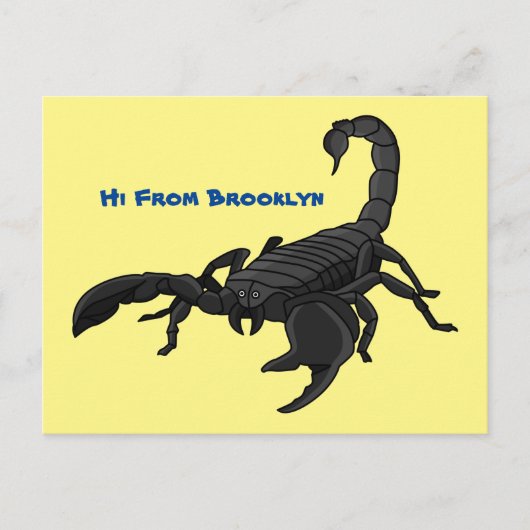 Carte Postale Black hungry scorpion (Devant)