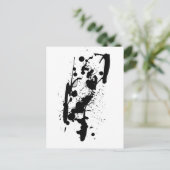Carte Postale Black Ink Splash (Debout devant)