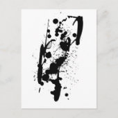 Carte Postale Black Ink Splash (Devant)