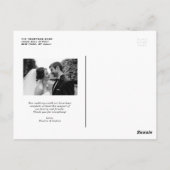 Carte Postale Black Just Marié Retro Bold Typographie (Dos)