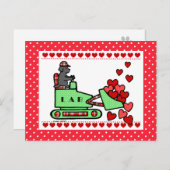 Carte Postale Black Labrador a volé votre coeur (Devant / Derrière)