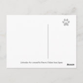 Carte Postale Black Labrador a volé votre coeur (Dos)