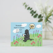 Carte Postale Black Labrador and Letter (Debout devant)