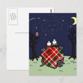 Carte Postale Black Labrador Family et Starry Sky (Devant / Derrière)