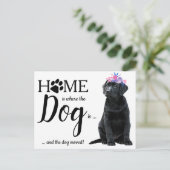 Carte Postale Black Labrador Nous avons déplacé le Faire-part de (Debout devant)