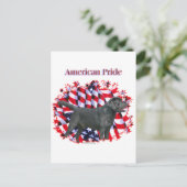 Carte Postale Black Labrador Pride (Debout devant)