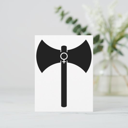 Carte Postale Black Labrys (Debout devant)