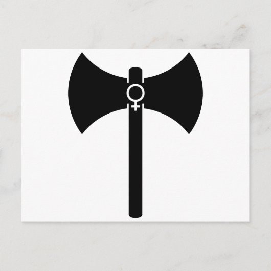 Carte Postale Black Labrys (Devant)