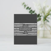 Carte Postale Black Lines a annulé la théorie du complot gouvern (Debout devant)