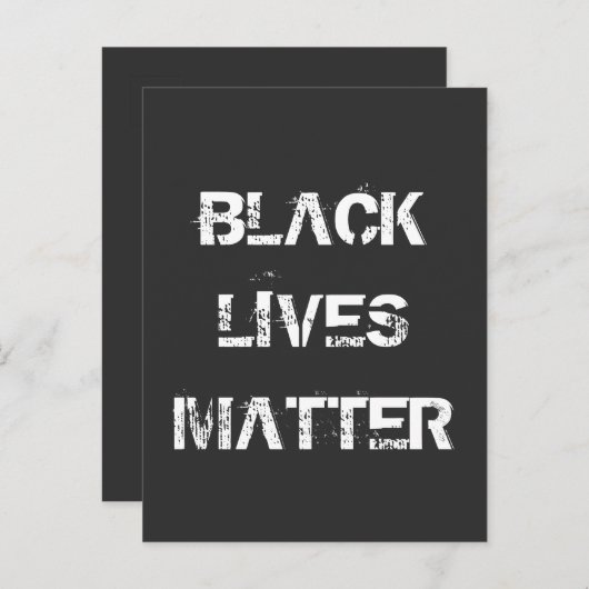 Carte postale - BLACK LIVES IMPORTE (Devant / Derrière)