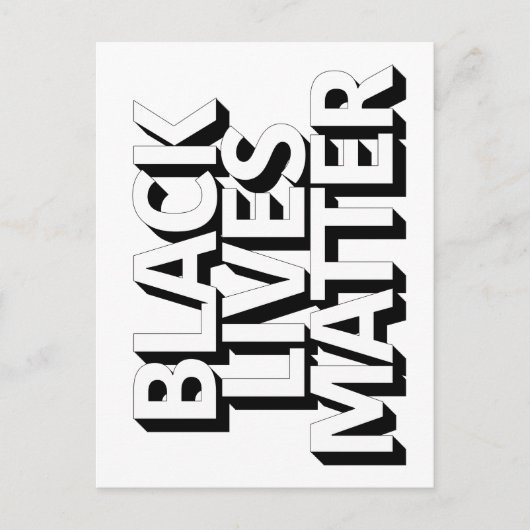 Carte postale Black Lives Matt (Devant)