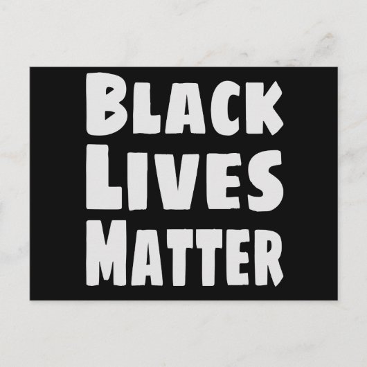 Carte Postale Black Lives Matter BLM (Devant)