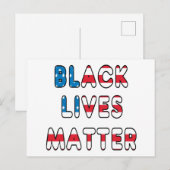 Carte Postale Black Lives Matter BLM (Devant / Derrière)