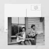 Carte Postale Black Men Jouant de la guitare, 1902 (Devant / Derrière)