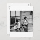 Carte Postale Black Men Jouant de la guitare, 1902 (Devant / Derrière)
