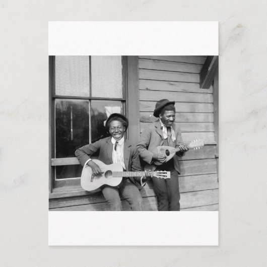 Carte Postale Black Men Jouant de la guitare, 1902 (Devant)