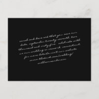 Black Modern Script texte seulement Enregistrer no