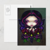 Carte postale "Black Orchid Fairy" (Devant / Derrière)