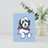 Carte Postale Black Parti Havanais Lil Bone Scarf (Debout devant)