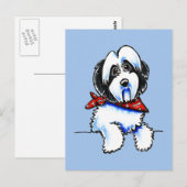 Carte Postale Black Parti Havanais Lil Bone Scarf (Devant / Derrière)