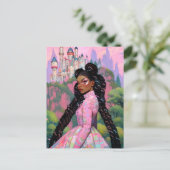Carte Postale Black Princess Imaginaire Art (Debout devant)