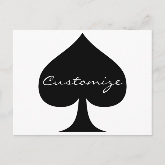 Carte Postale Black Queen of Spades (Devant)