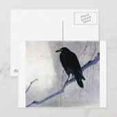 Carte Postale Black Raven Bird (Devant / Derrière)