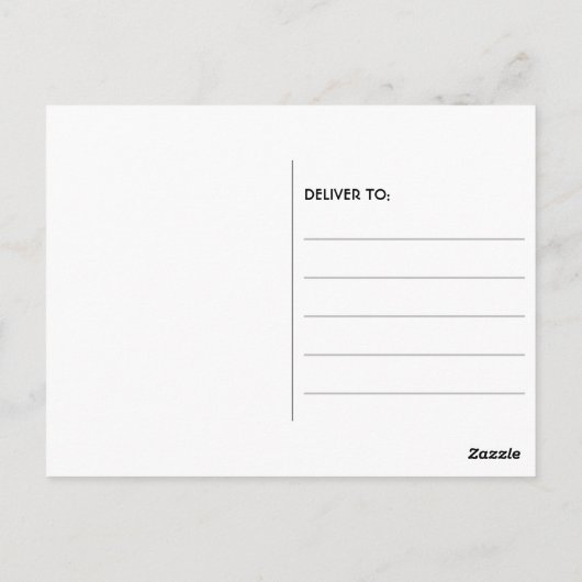 Carte Postale Black & Rose Gold Parties scintillant Mariage Enre (Dos)