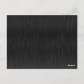 Carte Postale Black Shiny Elegant Sparkly Frame Save the Date (Dos)